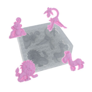 393 Safari Girafa + Zebra + Leão + Macaco