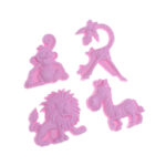 393 Safari Girafa + Zebra + Leão + Macaco