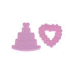 439 Bolinho + Coração de Flores