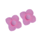 518 Par de Joias Quadrada c/ Pérola