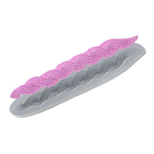 553 Trança Ully Estreita de Crochê