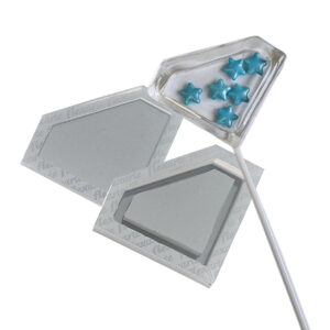 585 Pirulitos Diamante Chocalho 7 Cm