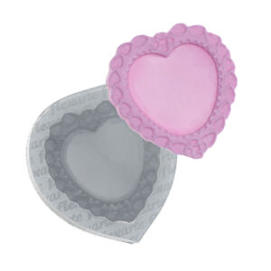 667 Coração Médio Emoldurado