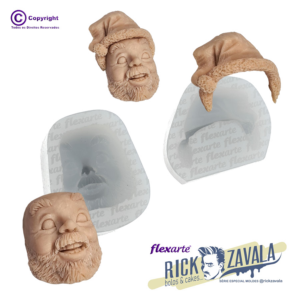 715 Rostinho Papai Noel c/ Toca de Natal - 2 Peças RZ