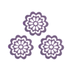 768 Trio de Mini Rendas Twila Redonda