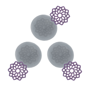 769 Trio de Mini Rendas Rowena Redonda