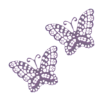 771 Dupla de Mini Rendas Borboleta Myrtle