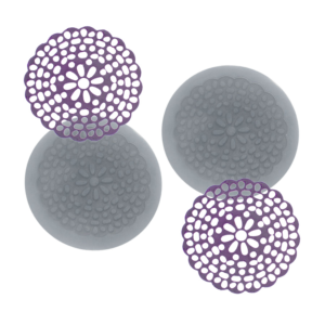 773 Dupla de Mini Rendas Jewell Redonda