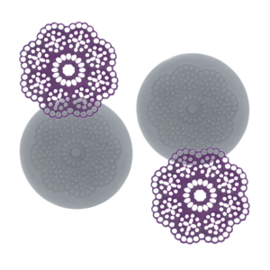 774 Dupla de Mini Rendas Harriett Redonda