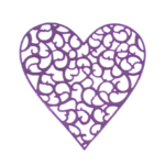 779 Renda de Coração de Arabescos Médio