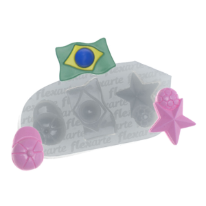 793 Bandeira Brasil + Boné + Bola - Copa