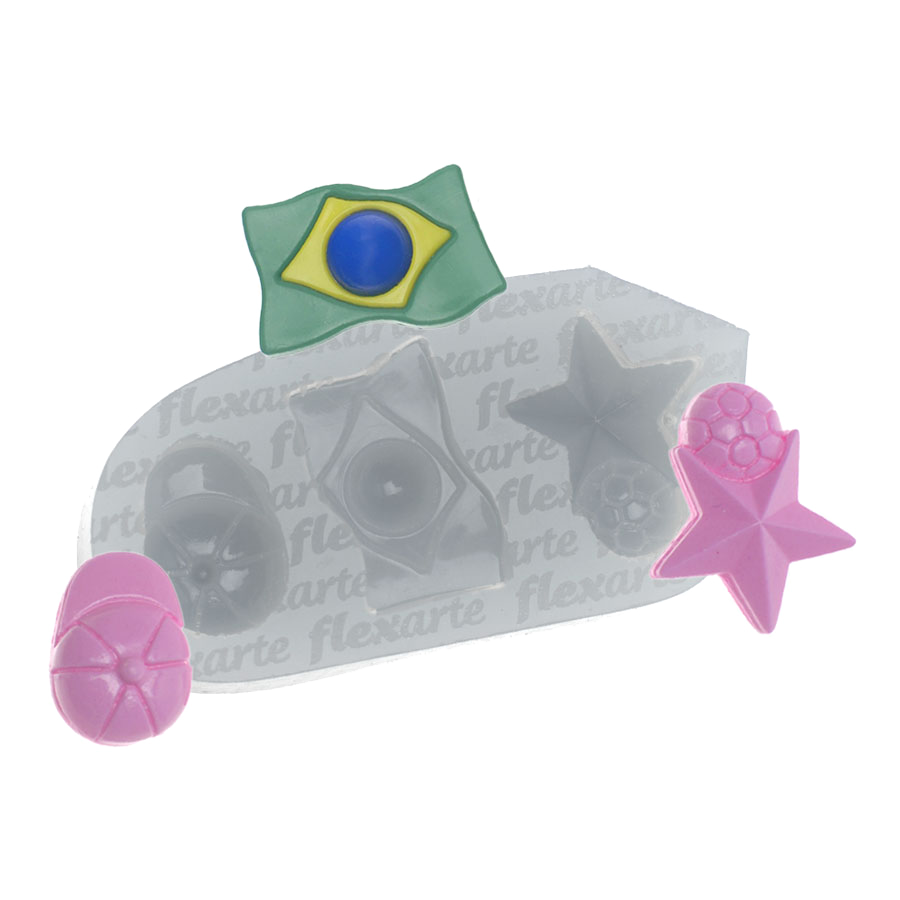 793 Bandeira Brasil + Boné + Bola - Copa