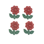 800 Quarteto de Mini Florzinhas Chrystal