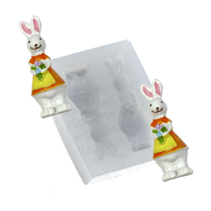 030 Dupla de Coelhos c/ Flores