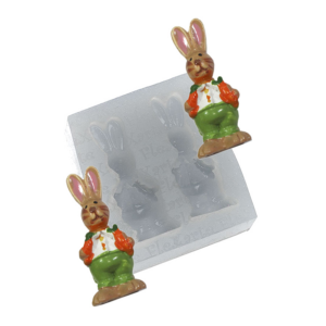 031 Dupla de Coelhos c/ 2 Cenouras