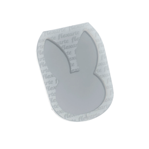 824 Pirulito de Cristal Cabeça de Coelho 7 Cm