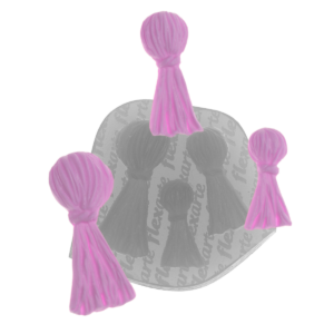 829 Trio de Pingentes Macramê